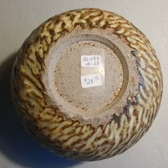 Ceramic Pottery Vintage Vase Hand Crafted Artist #eshopchicago - Picture 6 of 6